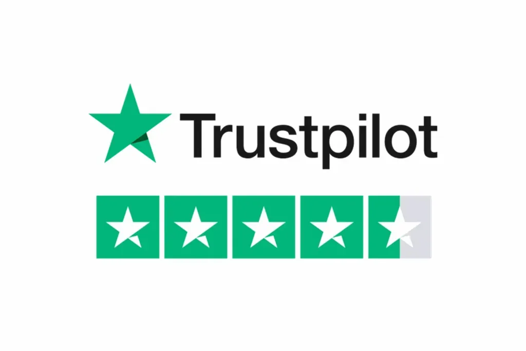Trustpilot-beoordelingsbadge